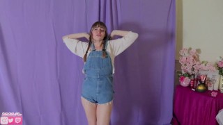 Mila Pee’s in New Denim Overalls (FETISH / KINK)