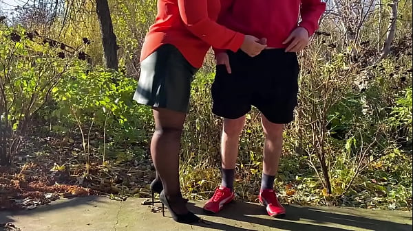 Mother-in-law loves holding my dick outside when I pee