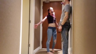 My First Upside down piss in jeans