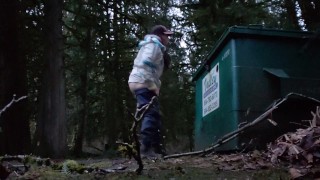 Nerdy Faery Dumpster Piss at Dusk