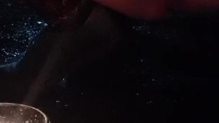 Peeing Outdoors by Candlelight