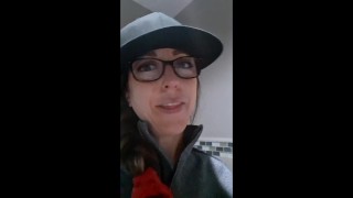 Peeing with the door unlocked because I couldn’t figure out how to lock it