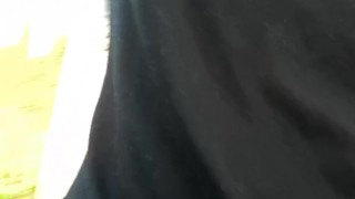 Practicing my Distance Peeing Outside