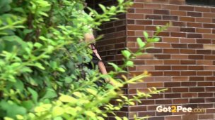 Stoodup Pissing In Public By Cute Blonde