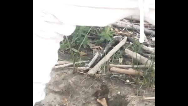 Watching her pee outside