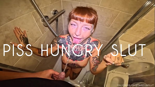Slut loves being used as a toilet pee whore