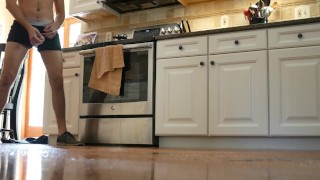 HOUSESITTING III – PISSING ALL OVER THE KITCHEN FLOOR!!