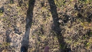 Pissing outdoors